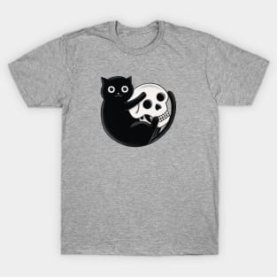 Cat and skull T-Shirt